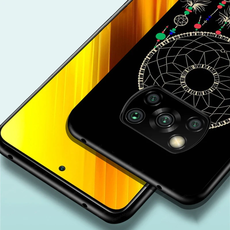 

Black TPU Soft Silicone Cover Dream The Catcher for Xiaomi Mi Note 10T 10 Ultra 9T 9 8 Pro Lite SE 5G Phone Case