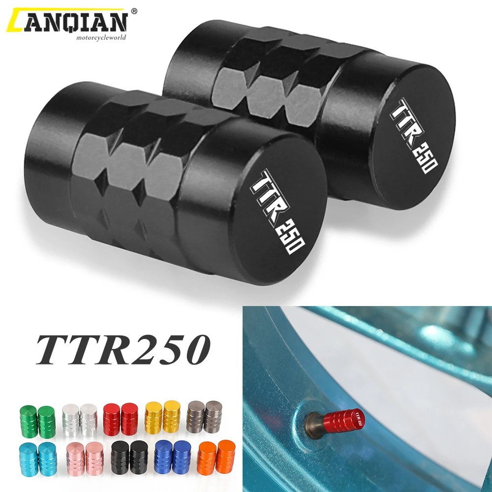 

For YAMAHA TTR250 TTR 250 1993-2007 2008 2009 2010 2011 Motorcycle Accessories Wheel Tire Valve Cap Tyre Rim Stem Airdust Covers