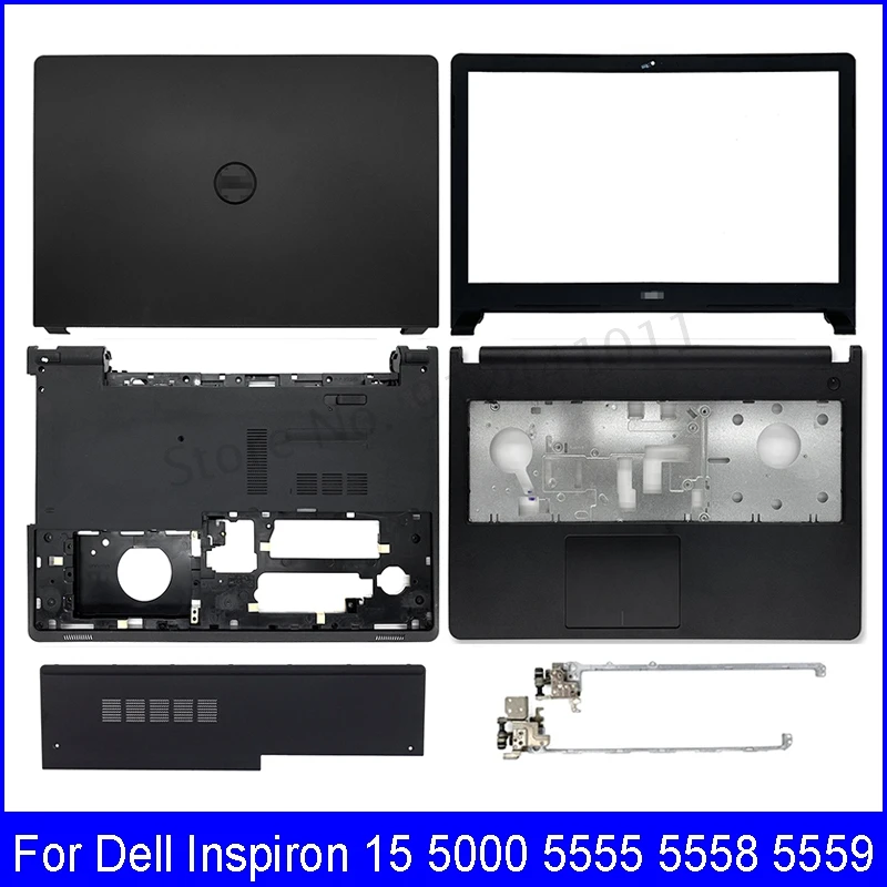 

NEW LCD Back Cover For Dell Inspiron 15 5000 5555 5558 No Touch Front Bezel Palmrest Bottom Case Top Case 00YJYT AP1AP000300