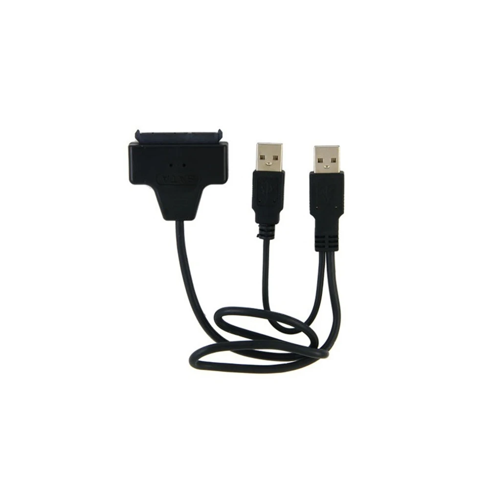 Горячая SATA к USB 2 0 до 7 15 22pin адаптер Кабели внешняя мощность для 5 ''Ssd Hdd жесткий