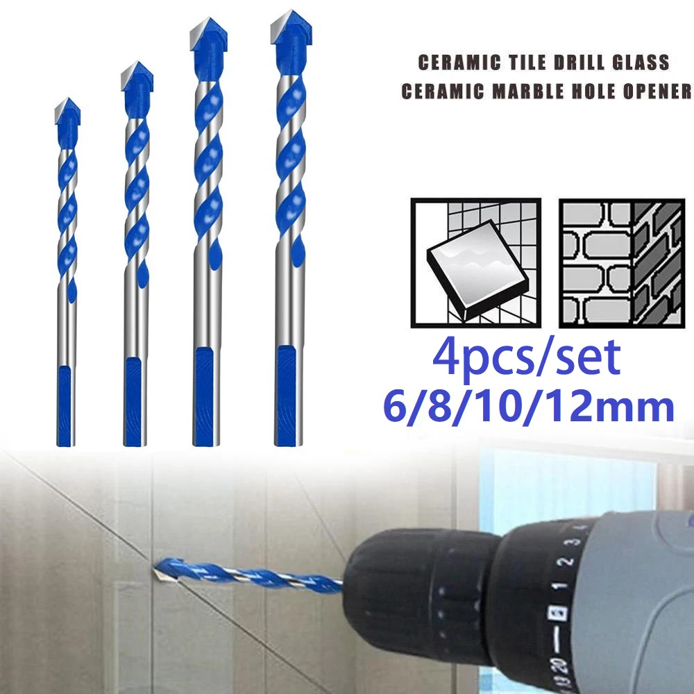 

100% brand new High quality Drill Bit Multipurpose Tile Wall Wood 4PCS