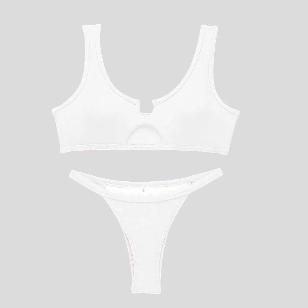 2020 сексуальный комплект бикини с дырочками Женский из двух предметов женский