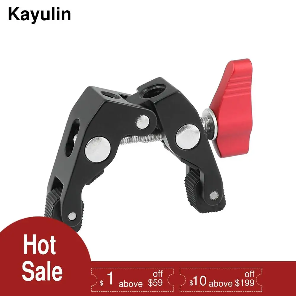 Kayulin новый дизайн супер крабовый зажим с 1/4 &quot 20 &amp 3/8&quot 16 точек крепления