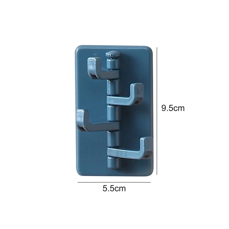 

Rotating Adhesive Hook Kitchen Organizer Hooks Bathroom accessories Nordic Key Holder Wall Hole-Free Hanger Home Key Bag Holder