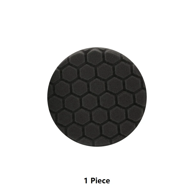 1 Piece Black Pad SPTA Автомобильная полировальная губка моющаяся " 5" " 7" полировальная Подушка самоклеющаяся высокая плотность импортная губка полировальная подушка - Цвет: 1 Piece Black Pad