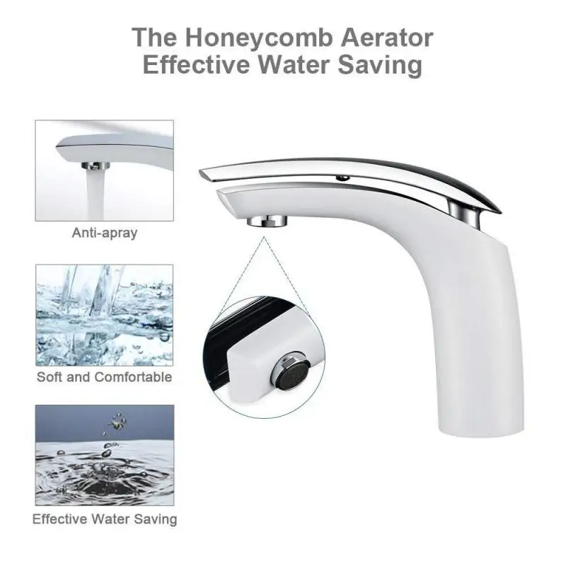 

Bathroom Sink Basin Faucet Rust Water Tap Kitchen Cold Hot Quickly Water Saving Splash Water Hot Cold Basin French Delivery HWC