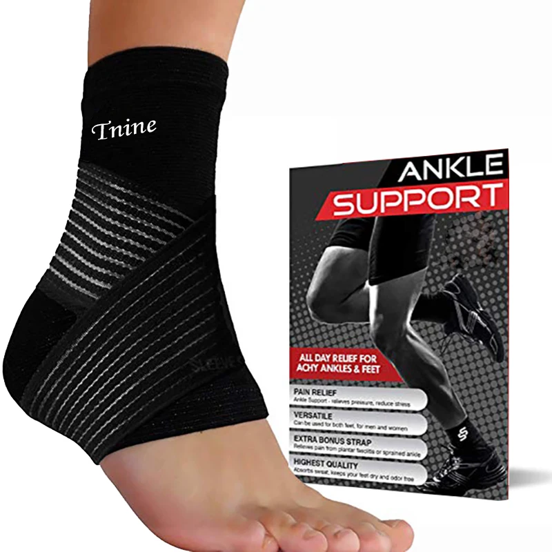 Регулируемый дышащий фиксатор голеностопа из эластичной ткани компрессионный