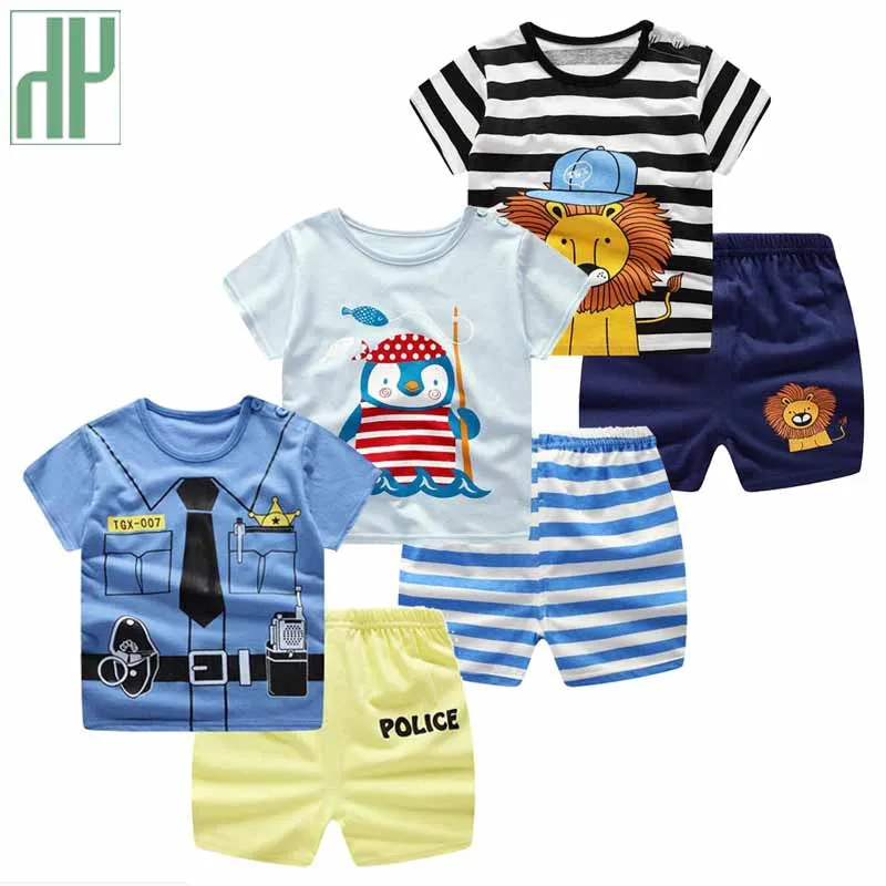 Для детей ясельного возраста одежда для девочек и мальчиков Летний Новый Модный