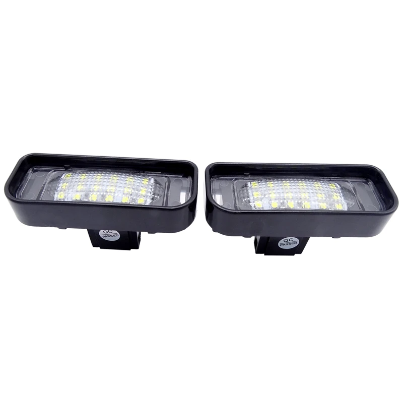

2 Pcs White 6000K LED Number Plate Lamp For Benz S-Class W220 S430 S500 S600 Super Bright Car License Plate Light Replacement