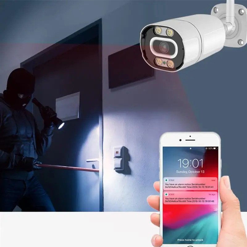 

Wireless IP Camera Outdoor HD 2MP Surveillance Security Camera Two Way Audio IR Night Vision Bullet Wifi Camera Onvif