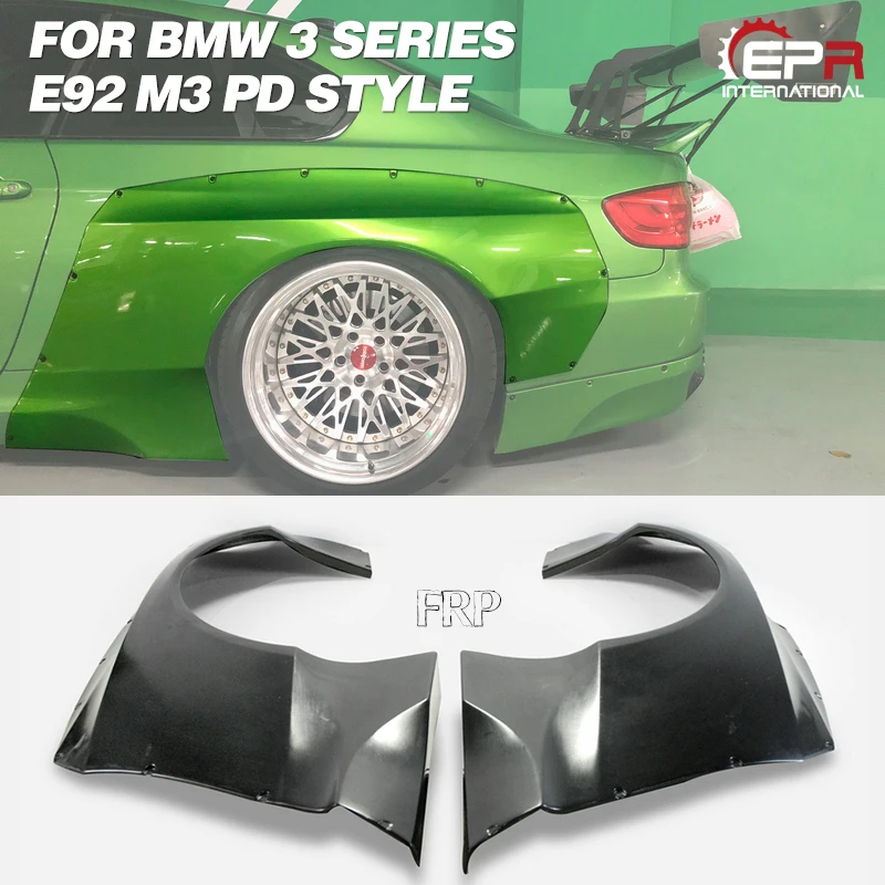 Заднее крыло из углеродного волокна/стекловолокна для BMW E92 M3 PD стиль широкий