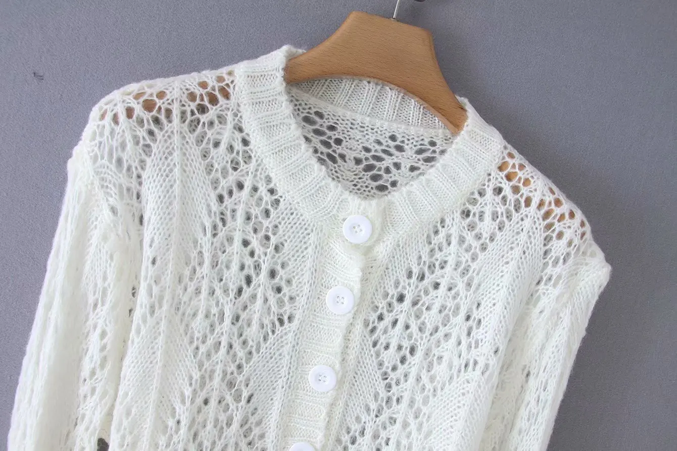 Женская одежда Новинка осени 2019 белый мохеровый кардиган с рукавами летучая мышь