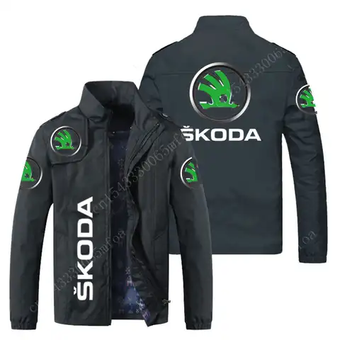 Куртка Skoda мужская повседневная, пальто в стиле Харадзюку, Techwear, ветровка в стиле хип-хоп, модная уличная одежда, осень