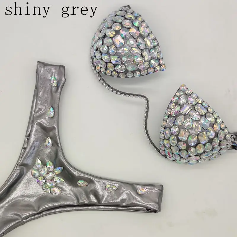 Женский купальник-бикини с бриллиантами и стразами пляжная одежда 2020 | Женская