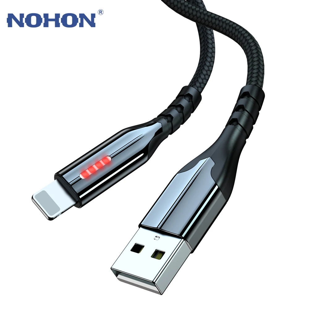 Динамический светодиодный кабель для быстрой зарядки iPhone 7 8 6 6s Plus 11X5|Кабели