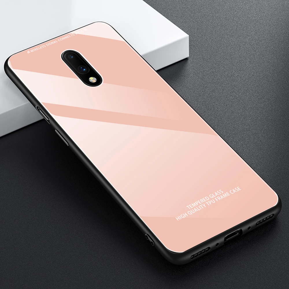 Чехол для Oneplus 7 6 5T Pro противоударный жесткий чехол модный черный красный розовый