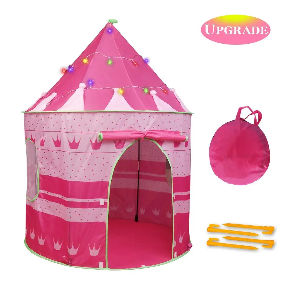 Складная детская палатка Розовая Принцесса замок вигвама для девочек уличный