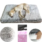 Ультра плюшевая Роскошная ортопедическая поролоновая кровать для собак прямоугольные коврики для кошек и собаксъемный чехол матрас для домашних питомцев подушка для маленьких и больших собак