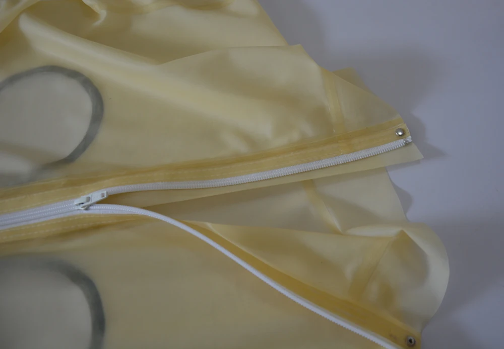 Комбинезон из натурального латекса с вырезами прозрачные резиновые костюмы