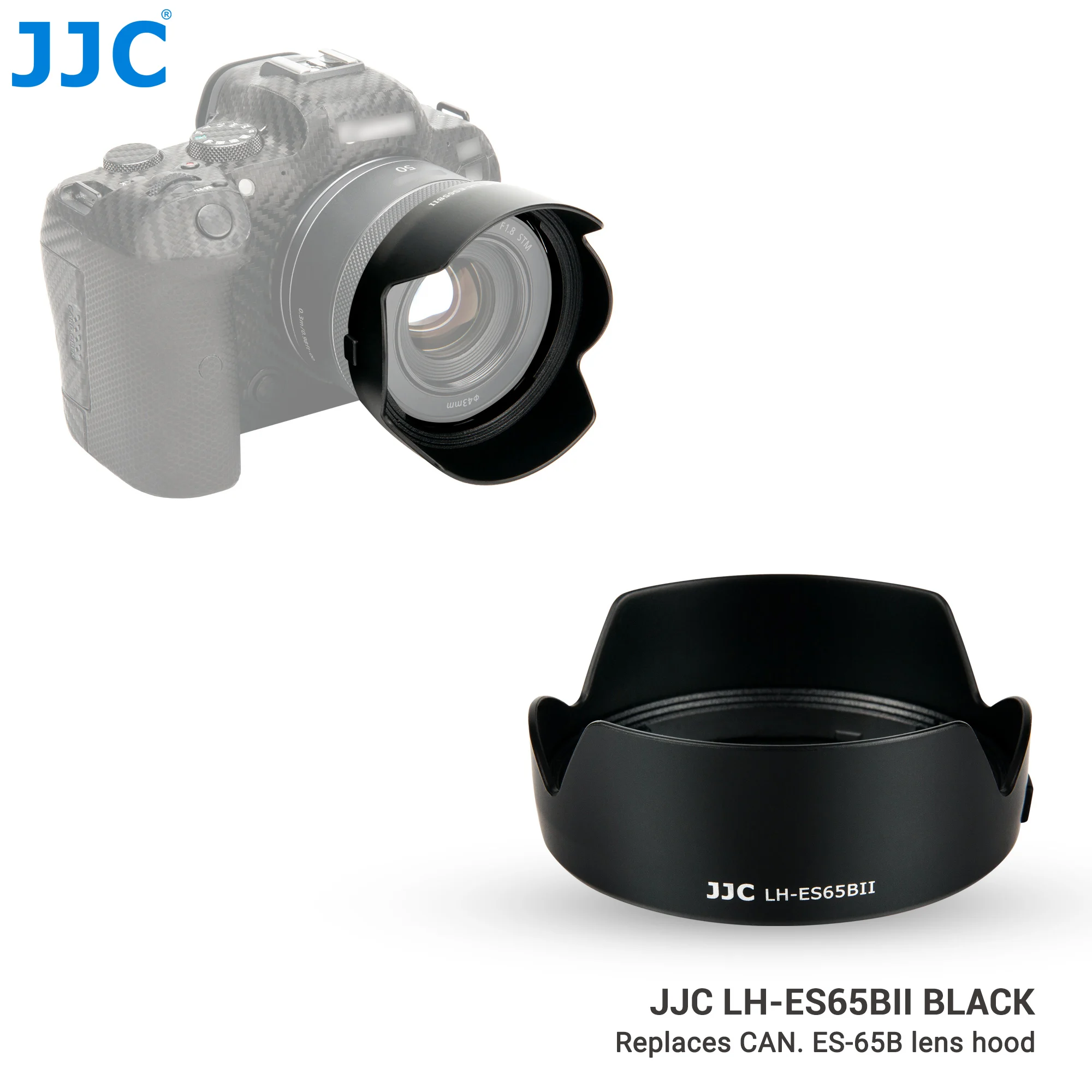 Двусторонняя Цветочная бленда JJC для объектива Canon RF 50 мм F1.8 STM EOS R6 Ra R RP R5 C70 сменная