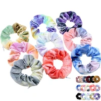 trend bands hair ties exquisite zipper fashion holder elastic plush hair tie dyed
