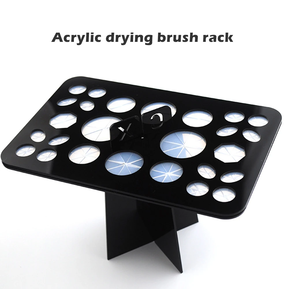 26 Отверстия для макияжа держатель кисти сушка сушки организатор полка Make Up