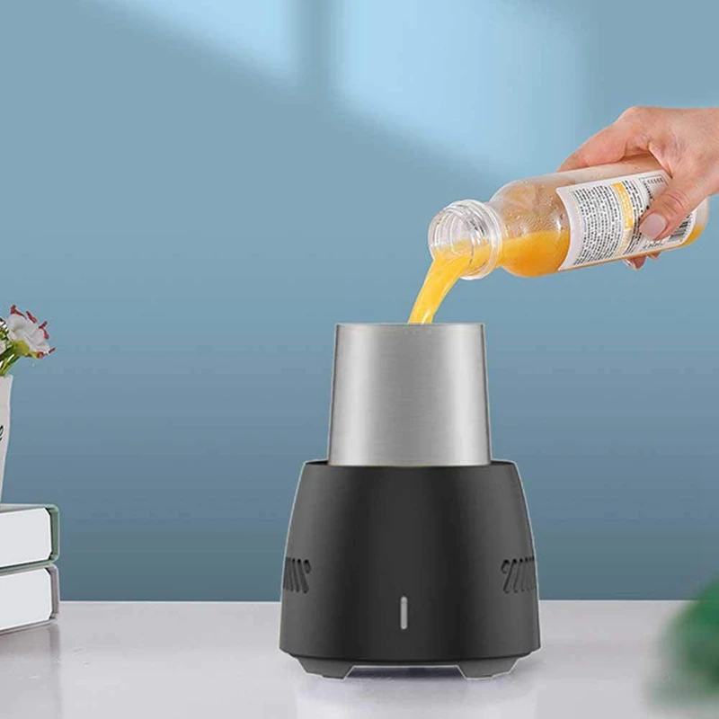 

Instant Cooling Cup,Portable Electric Cooler Smart Device Fast-Cooling Mini Mobile Refrigerator Cools for Beverage Wine Beer Col