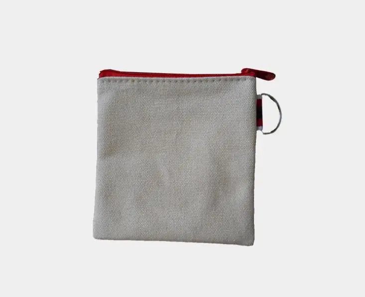 100 шт./лот Пустые холщовые мешочки на молнии, хлопковые косметички, сумки для макияжа, хлопковые холщовые портмоне для мелочи, оптовая продаж...