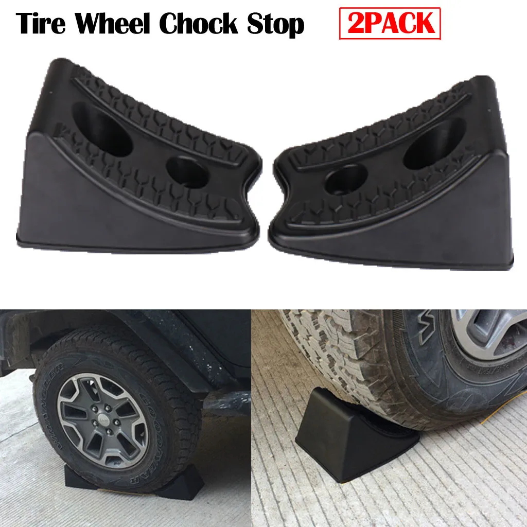 Heavy Duty Tire Wheel Chock Stop Durable Plastic Material Rv Boat Trailer Watercraft Car/home Camper Atv Compact Size#BL4 | Автомобили и