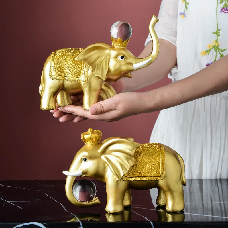

Фигурки Fengshui, изысканная искусственная скульптура с хрустальным шариком, украшение для дома, гостиной, деловые подарки