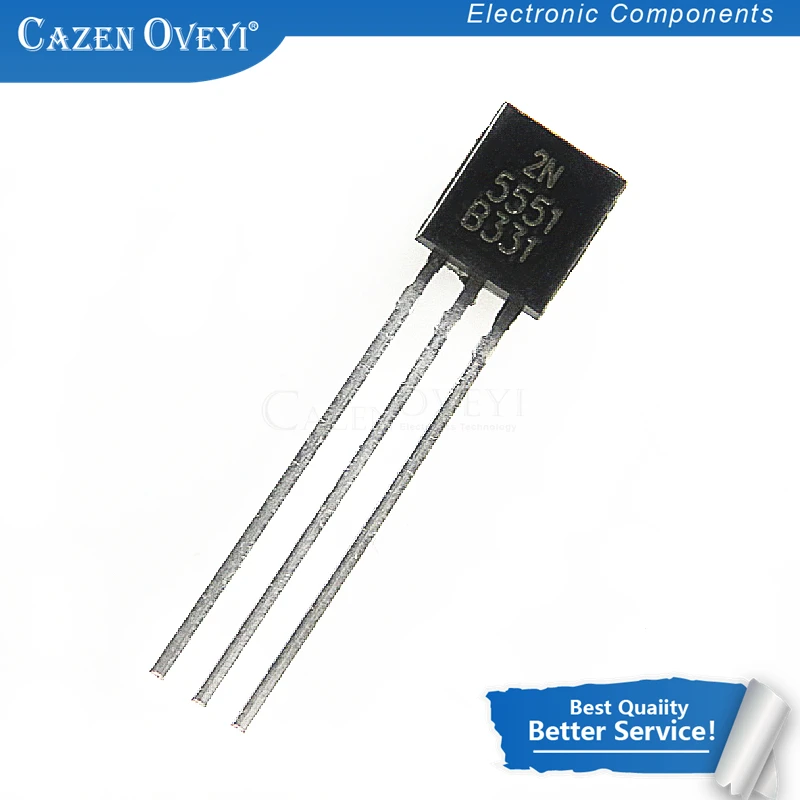 

100 шт./партия 2N5551 TO-92 2N5551 TO92 0.6A 160V NPN оригинальная и новая фотография