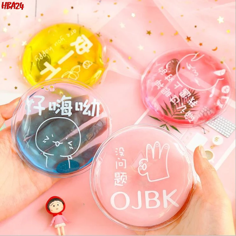 Новинка зимняя теплая удобная сумочка мини с мультяшным рисунком гелевая