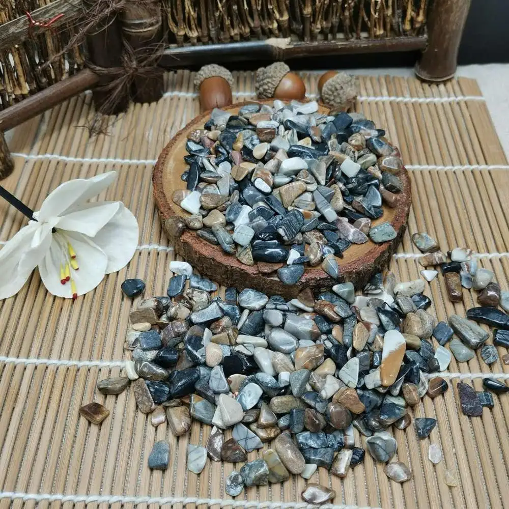 Камень Пикассо гравий качественный Натуральный Кристальный камень украшение