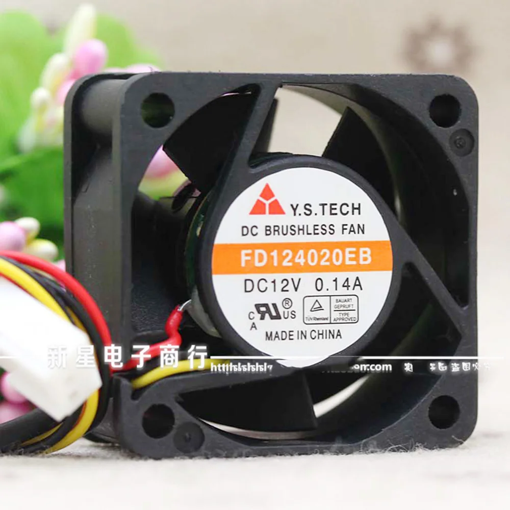 2pin 3pin бесшумный FD124020EB 4 см вентилятор охлаждения 40x40x20 мм для Y.S Tech 12VDC 0.12A|Кулеры и