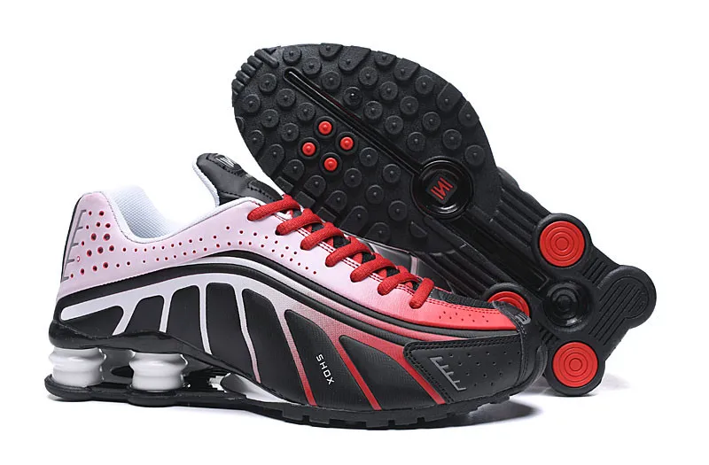 Мужские кроссовки, новинка, дизайнерские мужские кроссовки Shox R4, роскошные кроссовки NZ, тройные черные белые уличные спортивные кроссовки - Цвет: 1