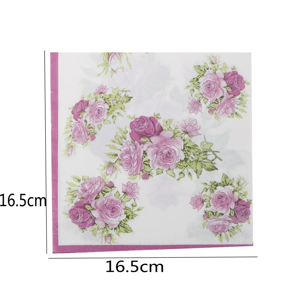 20 фото/партия роза бумажная салфетка цветок праздничный и фотоальбом 33 см * | Дом