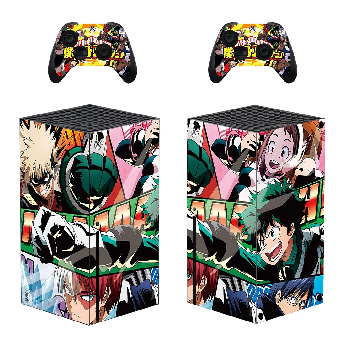 

My Hero Academia Skin Sticker Decal Cover for Xbox Series X Console and 2 Controllers Xbox Series X Skin Sticker Vinyl