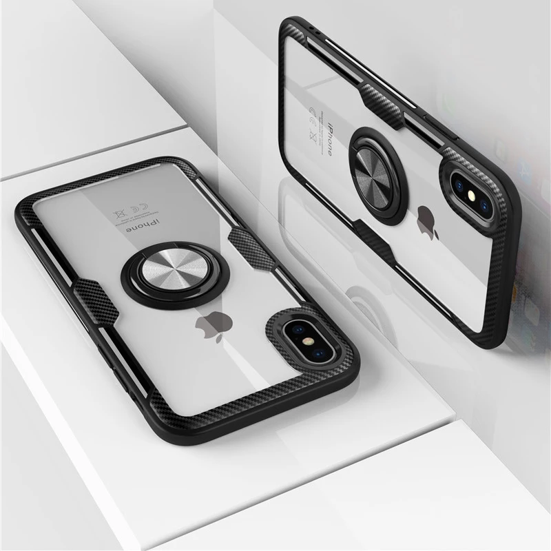 Для Coque iPhone XR Funda X Xs Max полный Чехол Оригинальный Роскошный TPU рамка прозрачный PC