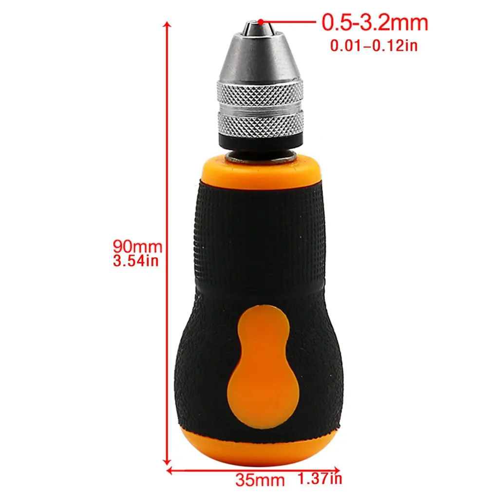 

Turnip Head Hand Rotary Drill Mini Portable Hand Grip Carpenter Chuck Hand Woodworking Tool Hand-punch Drill