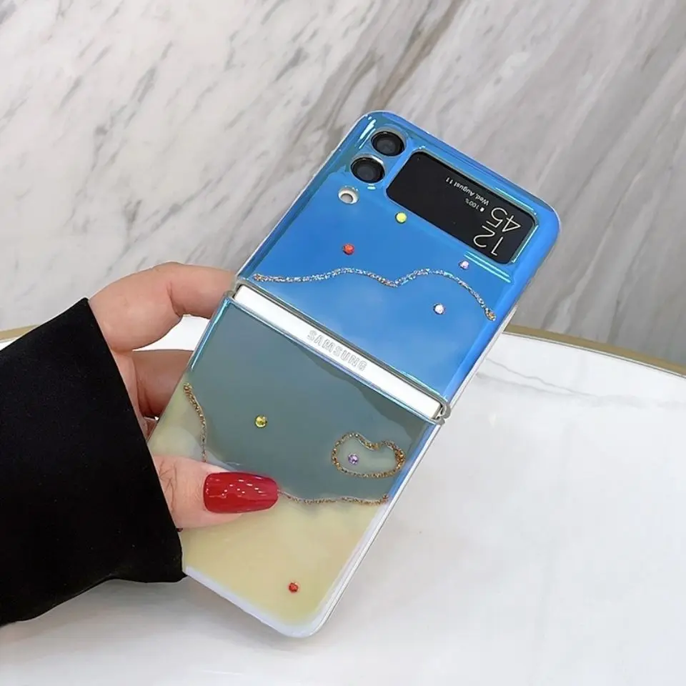 

Для Samsung Galaxy Z Flip3 чехол для телефона простой стильный защитный чехол Z Flip 3 Чехол