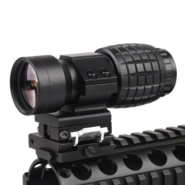 3X Magnifier 3X лупа Тип Прицел с откидным креплением Тактический Компактный охотничий винтовочный пистолет оптика военный прицел подходит для 20 мм - Цвет: 3X Magnifier