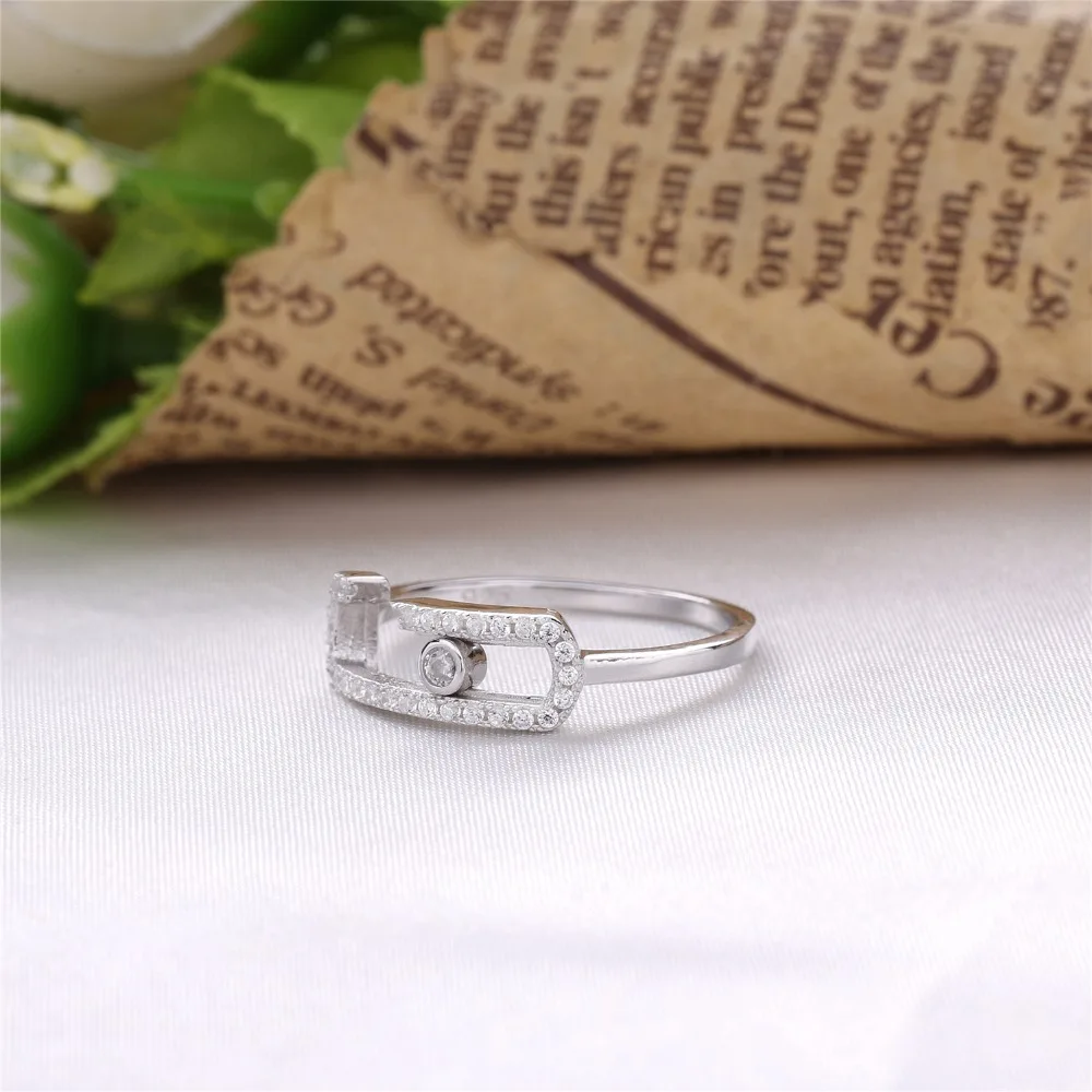 Женское серебряное кольцо Moonmory обручальное с 925 пробы | Украшения и аксессуары
