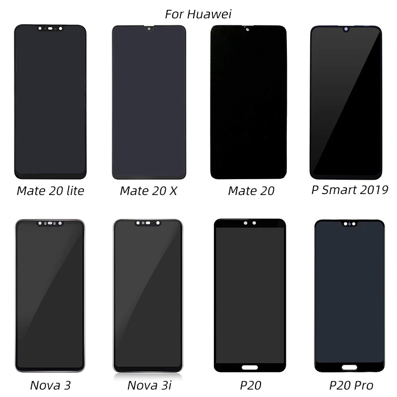 ЖК дисплей и сенсорный экран в сборе для Huawei Mate 20 20Lite 20X Nova 3 3i P20 P20Pro P Smart 2019