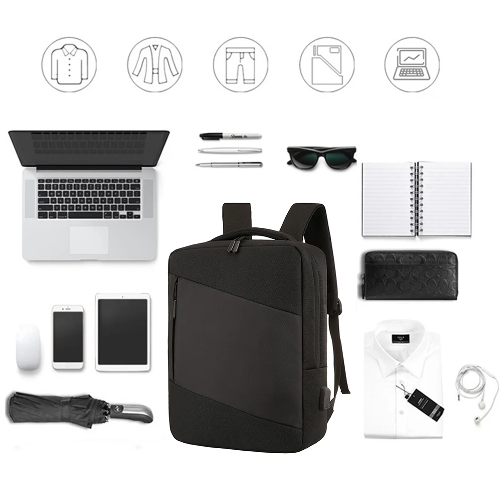 HEFLASHOR рюкзаки для ноутбука мужские рюкзаки бизнес ноутбук Mochila водонепроницаемый рюкзак зарядка через usb сумки для путешествий