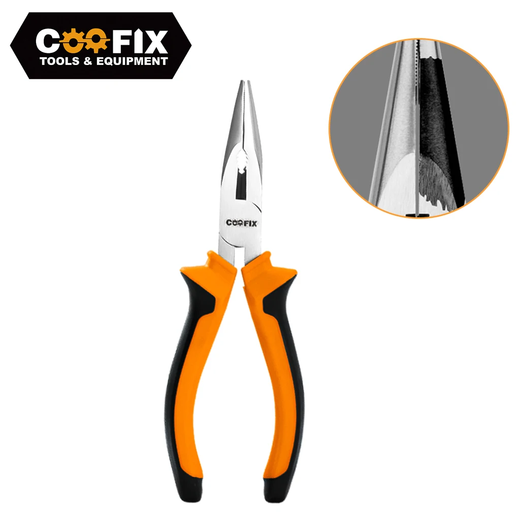 

COOFIOX Multifunctional Needle Nose Wire Stripper Electrician Cutting Pliers Wire Stripper Cable Cutter Crimping Hand Tools