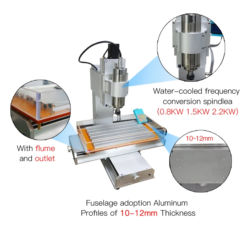 Фрезерный станок с ЧПУ 6040 5-осевой для гравировки металла 3040 шариковый винт типа