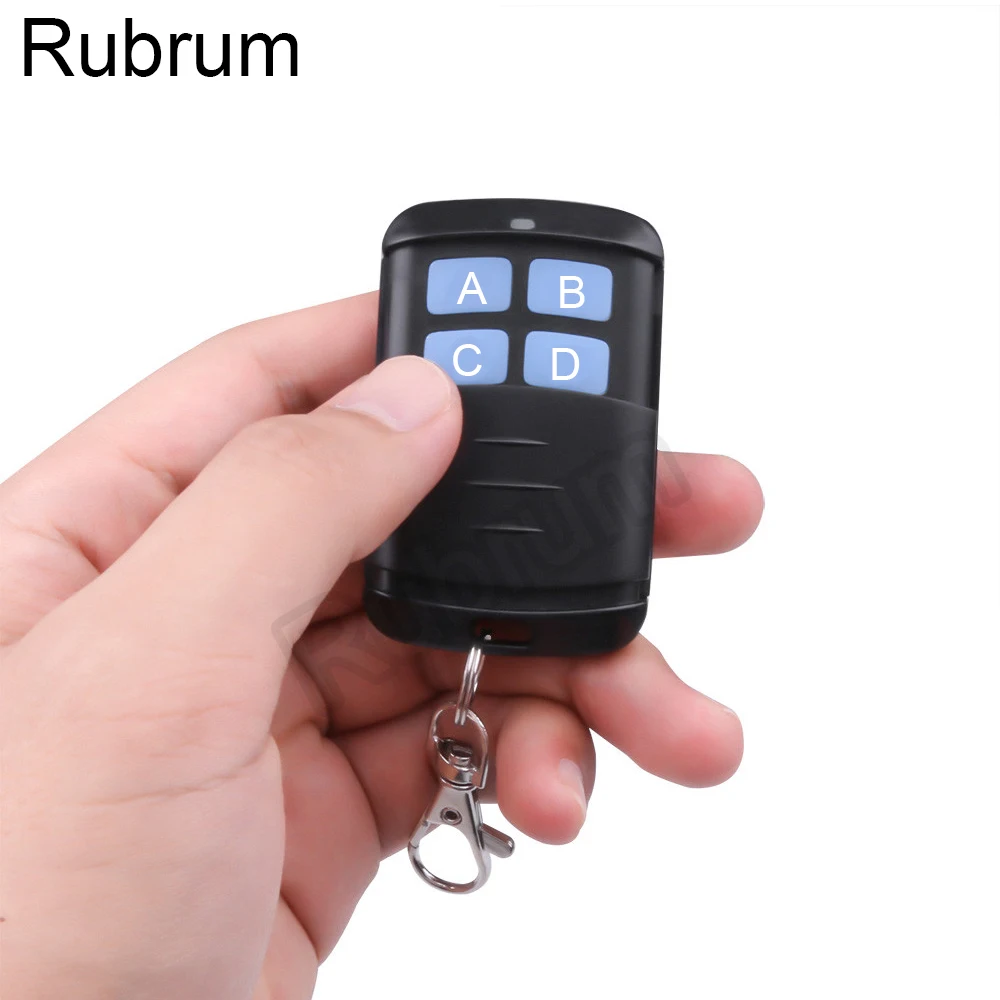Rubrum 433Mhz Universal Wireless Remote Control Switch AC 220V 110V 1CH Relay Receiver Module 433 Mhz Garage Light Transmitter |