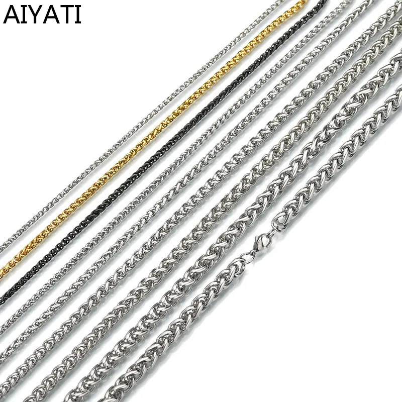 

Fashion Male Cuban Chain Necklace for Men Women Punk Stainless Metal Jewelry Free Shipping Items Collares Para Mujer Aesthetic