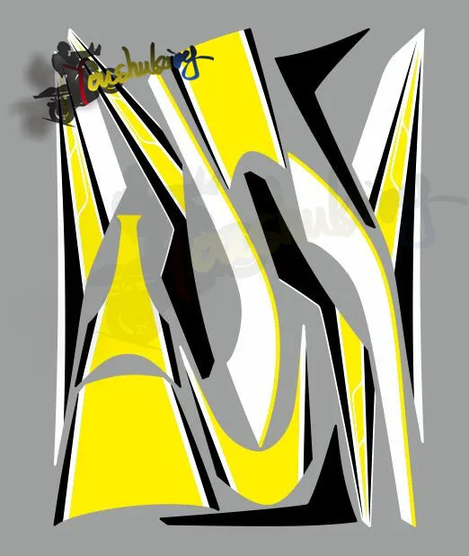 Зеленый мотоцикл топливо полный автомобиль 3M наклейки подходят для tmax530 2015