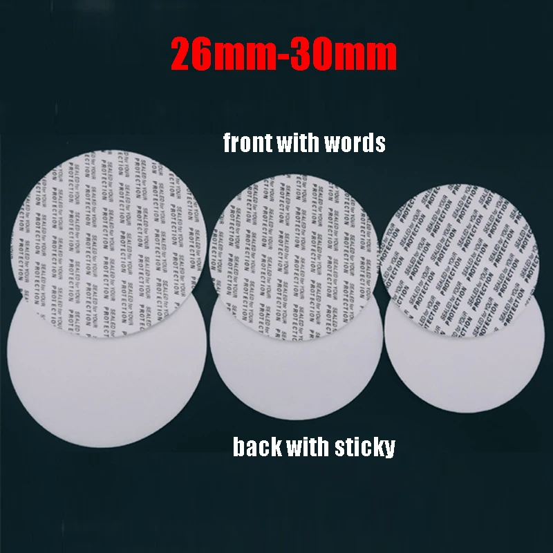 1000 шт. 26 мм 30 Давление чувствительный уплотнения для Пластик/Стекло бутылки одна